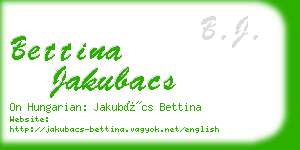 bettina jakubacs business card
